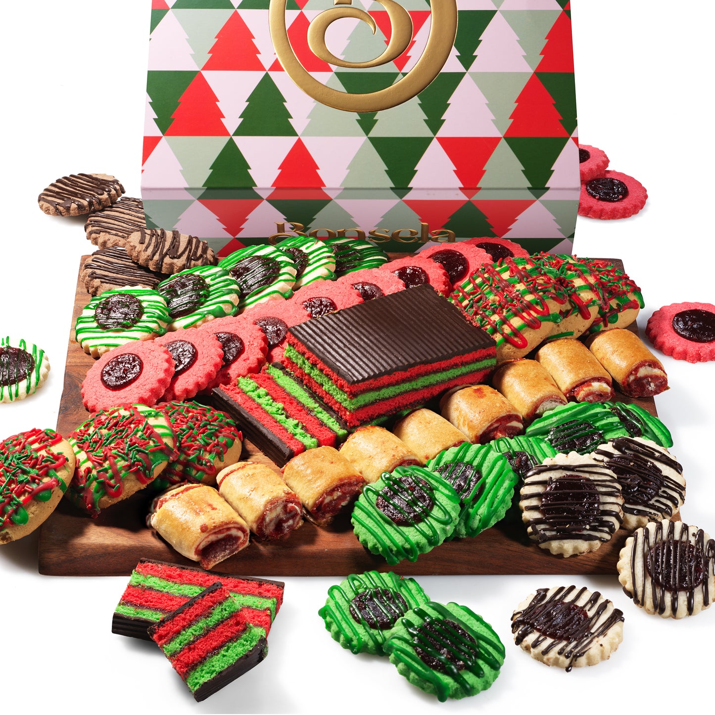 Christmas Gifts, Gourmet Christmas Cookies with 10FT Christmas Lights
