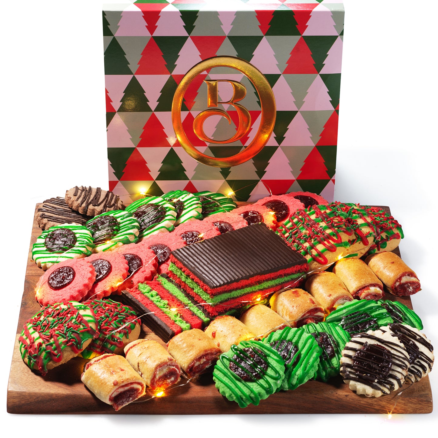 Christmas Gifts, Gourmet Christmas Cookies with 10FT Christmas Lights